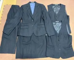 事務服　ボンマックス　ジャケット　ベスト　スカート　おまけ　リボン　ブラウス　M