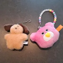 mojojojo ぬいぐるみキーホルダー くま いぬ 2点セット