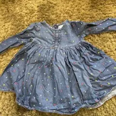 babyGap デニムドットワンピース 2Y