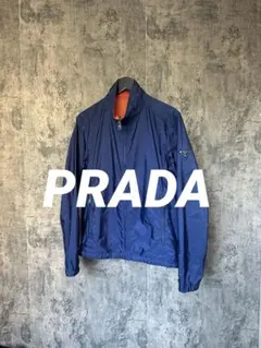 美品 PRADA プラダ ナイロン パーカー ブルゾン SGH051 L ロゴ - メルカリ