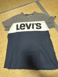 Levi's グレー/ネイビー Tシャツ Lサイズ