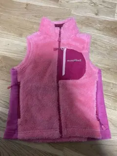 montbell フリースベスト ピンク
