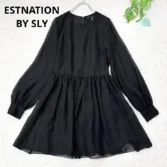 P*♡様 ESTNATION BY SLY ✴︎ふんわりシアー袖✴︎ギャザーワン