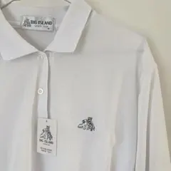 長袖ポロシャツ 動物 襟付きシャツ 犬 vintageトップス 新品タグ付き