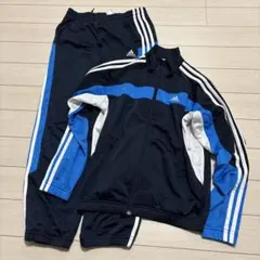 adidas ジャージ 上下セット ネイビー - メルカリ