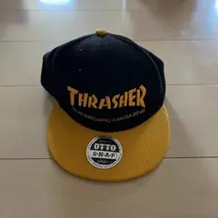 THRASHER ベースボールキャップ ブラック/イエローのサムネイル