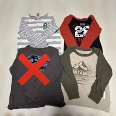 長袖カットソーセット 4枚組 トレーナー 保育園 まとめ売り 男の子