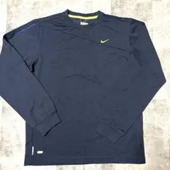 【新品未使用】NIKE ナイキDRI-FIT長袖トップス 160紺ネイビー大人可