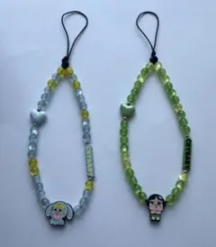 CRYBABY × パワパフ ビーズストラップ　POPMARTスマホチャーム