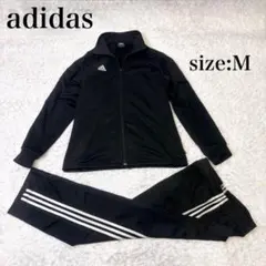 アディダス トラックジャケット セットアップ 上下 黒 白 M y2k 国旗タグ