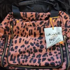 ヒョウ柄スエード風トートバッグ