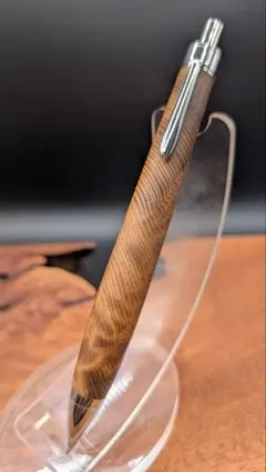 721超極上 マーブルウッド 瘤杢 縮杢 木軸シャーペン ボールペン