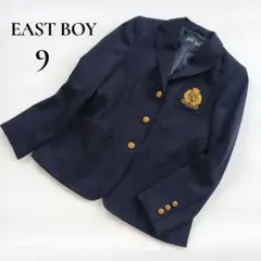 イーストボーイ　紺ブレ　金ボタンテーラードジャケット　シングル　3B　エンブレム