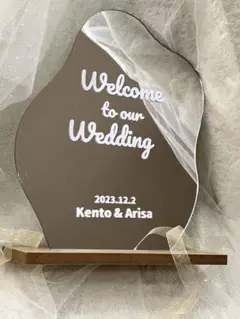 ウェルカムミラー　結婚式　ウェルカムボード　ウェディング
