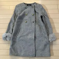 1.31 JILL STUART ジルスチュアート ノーカラーコート グレー S