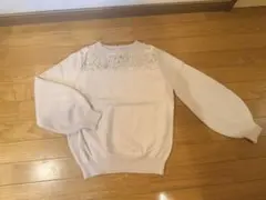 グレースコンチネンタル　レース切替アンゴラニットトップ