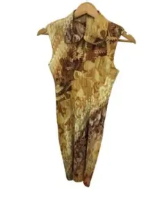 プリーツプリーズ PLEATS PLEASE パスタ柄　シャツワンピース