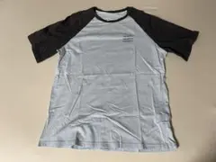 Dazy ラグランTシャツ ライトブルー×グレー Sサイズ