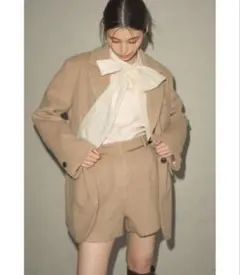 セット　LILYBROWN シャギーオーバーサイズジャケット　パンツ