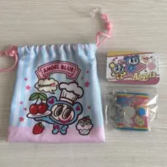 ANGEL BLUE 巾着 缶ケース ミニアルバムキーホルダー セット
