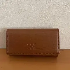 ブラウンレザー キーケース 5連リング