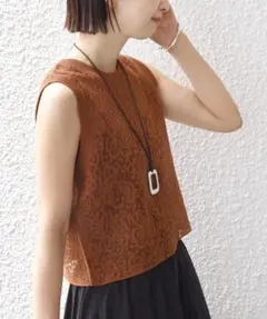美品 ルルウィルビー 総レースブラウス フレンチスリーブ シアー 