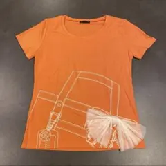 【新品・未使用】クレイサス Tシャツ 38 オレンジ リボン付きのサムネイル