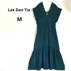 【新品】シャーリング切替フレアワンピース M 落ち感素材 楽ちん 2way