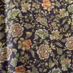 KOKKA 花柄 綿生地 ブラウン系 1メートル　値引き中