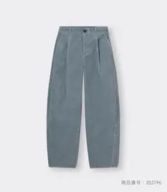 コーデュロイバレルレッグパンツ レディースM