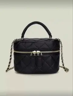 キルティングバニティバッグ