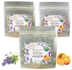 バスソルト アロマバスソルトラベンダー オレンジ (増量100g✖️３パック)
