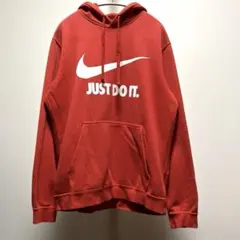 NIKE JUST DO IT パーカー 赤 L プルオーバー スウェット