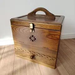 美品　パリ雑貨屋　アンティーク　小物入れ　メイクボックス メイクボックス コスメボックス 鏡付き 化粧品 収納 コスメ収納 化粧箱