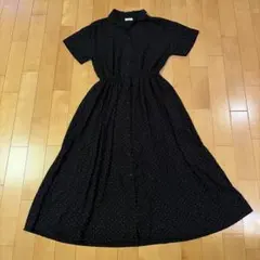 ローリーズファーム　黒ドットワンピース