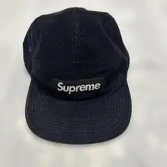 Supreme コーデュロイ 5パネルキャップ 黒
