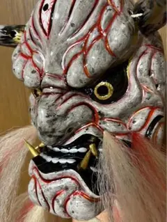 神楽面 鬼の顔 木製 伝統工芸品 勝郎作 - メルカリ