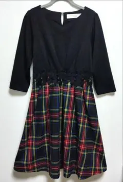 tocco closet 七分袖ひざ丈ワンピース　サイズM　ウェストゴム入り
