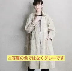 極美品⭐︎M コシノ　ヒロコ　TRUNK ロゴデザイン　タフタコート トレンチのサムネイル