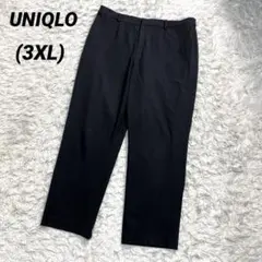 大きいサイズ　UNIQLO ユニクロ　感動パンツ　スリムストレート　黒　3XL