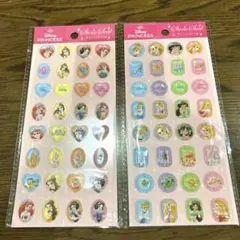 Disney ディズニープリンセス ストーンシール　2種類　2枚セット