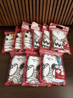 PEANUTS スヌーピー タオルハンカチ 9枚セットのサムネイル