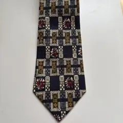 VALENTINO シルク ネクタイ 幾何学模様