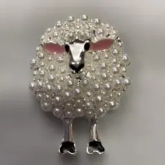 羊　ブローチ　小物　ひつじアクセサリー