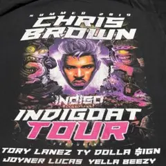 【公式】クリス・ブラウン 2019 INDIGOAT TOUR Tシャツ Lのサムネイル