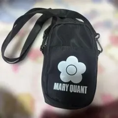 MARY QUANT ブラックショルダーバッグ。