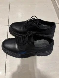 レザー レースアップシューズ 黒