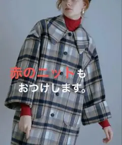 Lilambition ワイドスリーブチェックコート