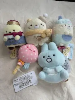 サンエックス すみっコぐらしてのりぬいぐるみ・マスコット 5テ体セッ