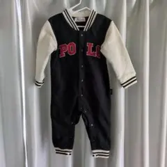 POLO Baby ロンパース 80サイズ ブラック x ホワイト